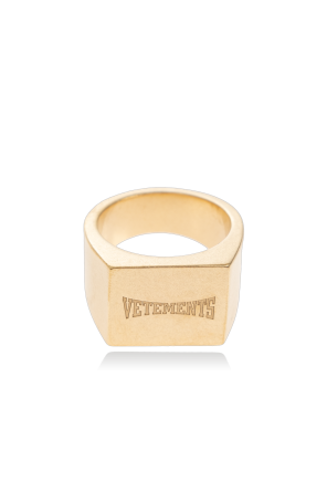 VETEMENTS Signet ring with logo | Men's | Vitkac
